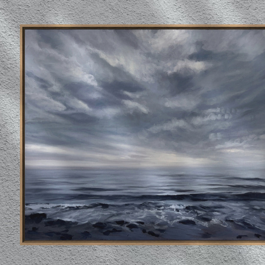 Another Gray Beach Day · 40x30