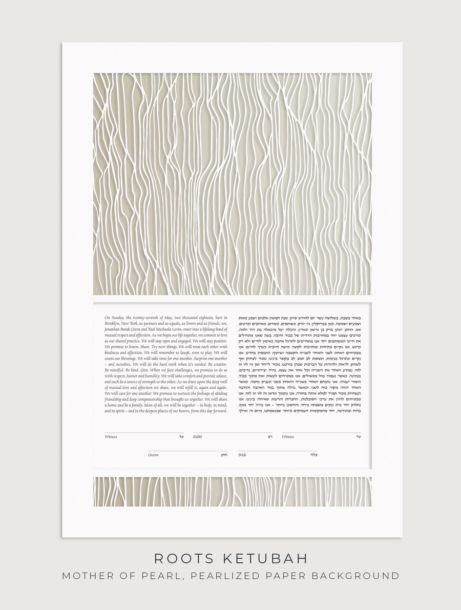 ROOTS, Mother of Pearl, Pearlized Paper