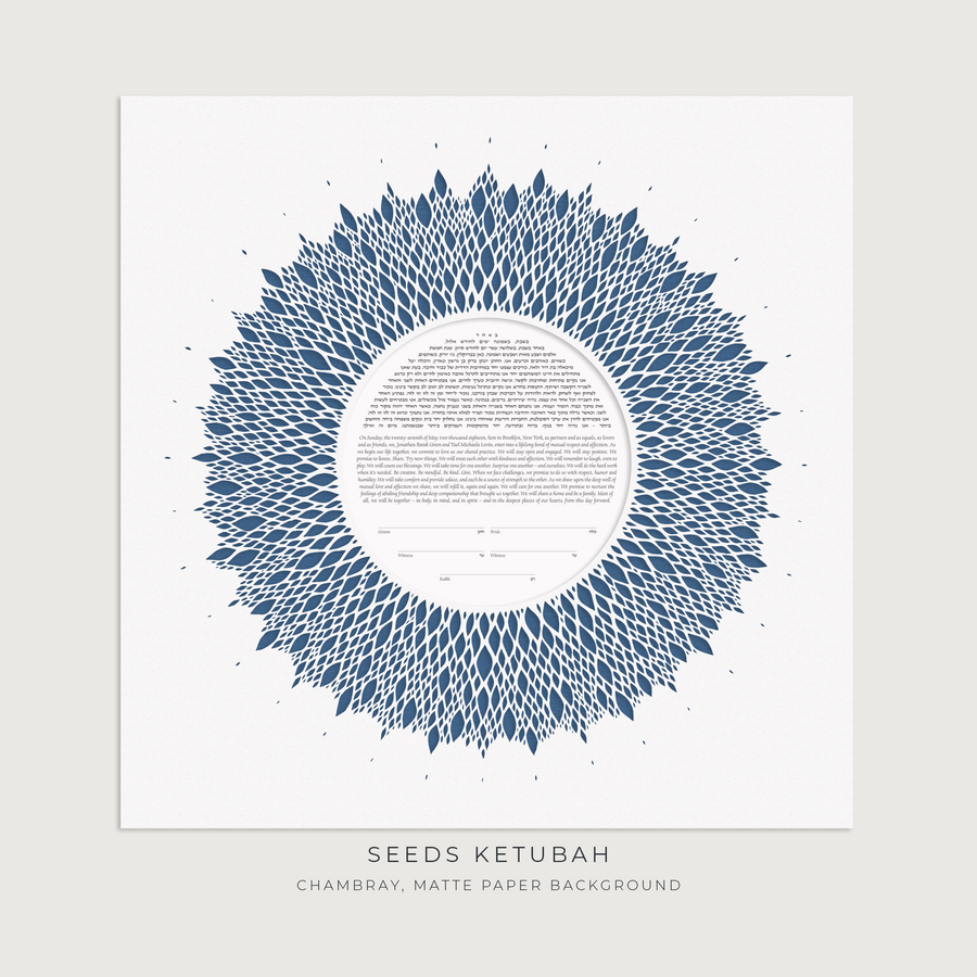 SEEDS, Chambray, Matte Paper