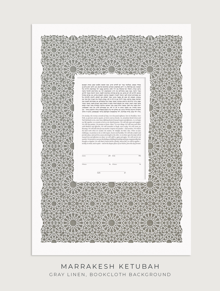 MARRAKESH, Gray Linen, Bookcloth