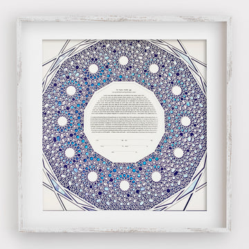 Majesty Multilayer, Blues, framed