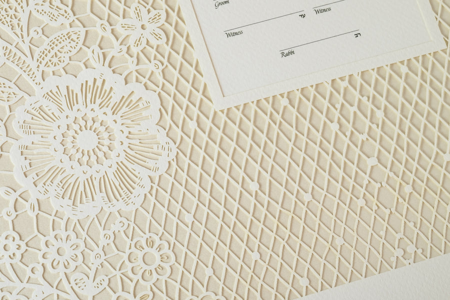 LACE, Mother of Pearl, Pearlized Paper, detail